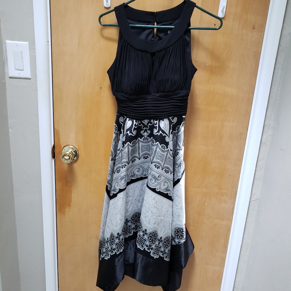Black and Grey handkerchief dress